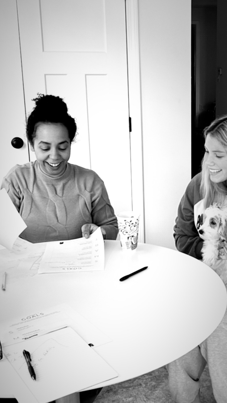Maria with student