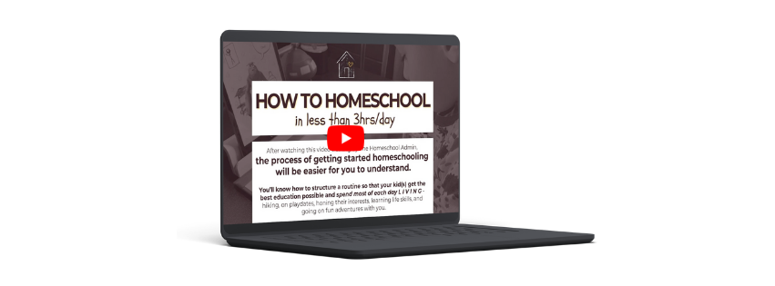 How to Homeschool in Less Than 3 Hours a Day training mockup